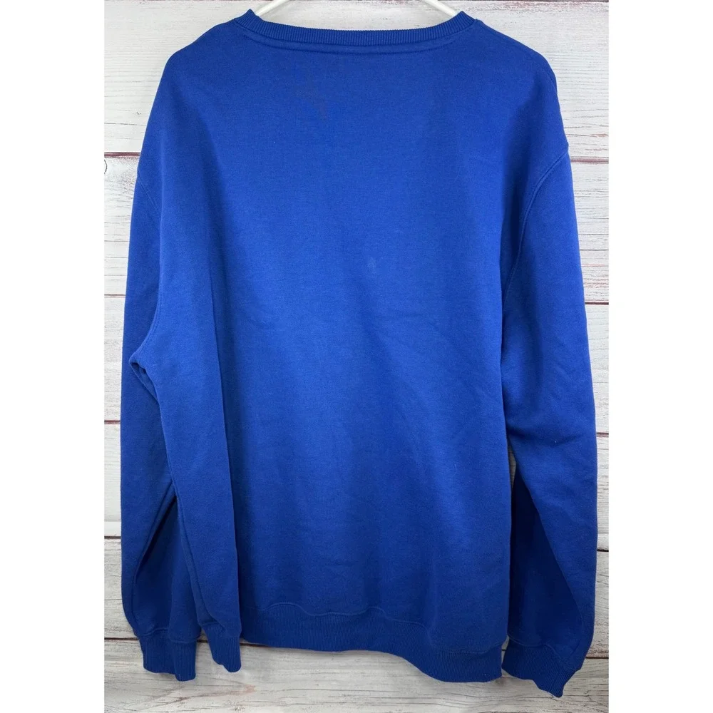 Colosseum SMU Mustangs Mens Large Blue Crewneck Sweatshirt Southern - Picture 2 of 4